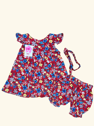 Cotton Baby Frocks with hair Band