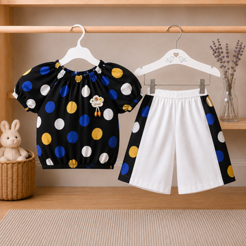 Little Princess Polka Summer Outfit Set