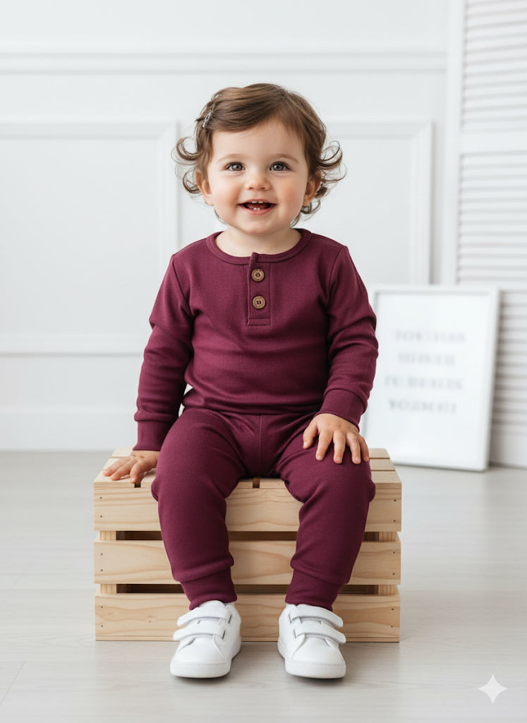 Thermal Plocket Suit High Quality - Maroon Color