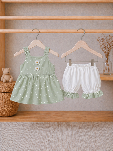 Cotton Lawn Frocks and shorts with Hairband