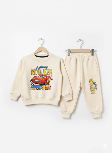 "Mc Queen" Printed Sweatshirt & Trouser Set – Winter Suit