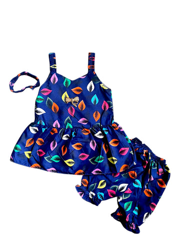 Cotton Frocks and shorts With Hairband