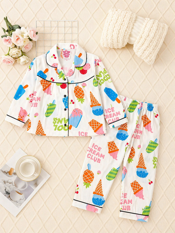 Ice Cream Fun Kids Night Suit Set
