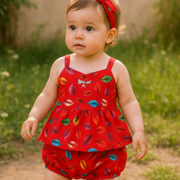 Cotton Frocks and shorts With Hairband