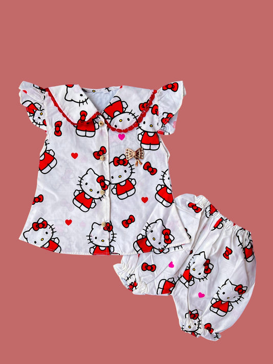 Cute Hello Kitty Two-Piece Baby Set