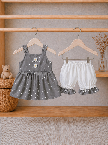 Cotton lawn Stylish Striped Top with Matching Shorts