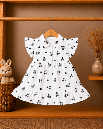 Cotton lawn Stylish Printed Girls Frock