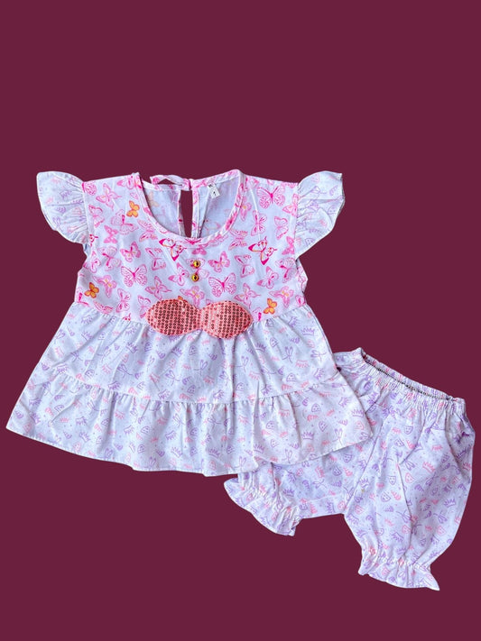 Stylish Floral Baby Girl Top & Short