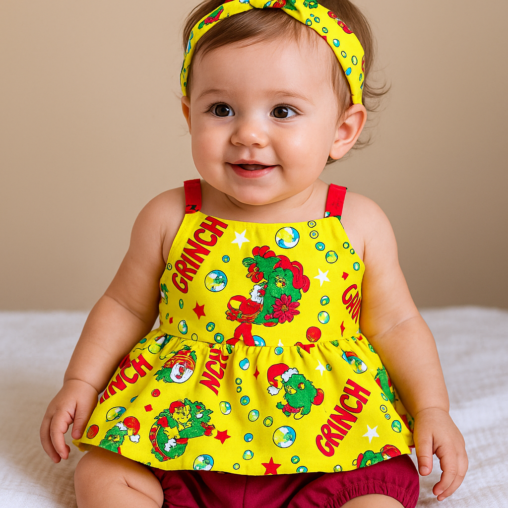 Cotton Frocks and shorts With Hairband