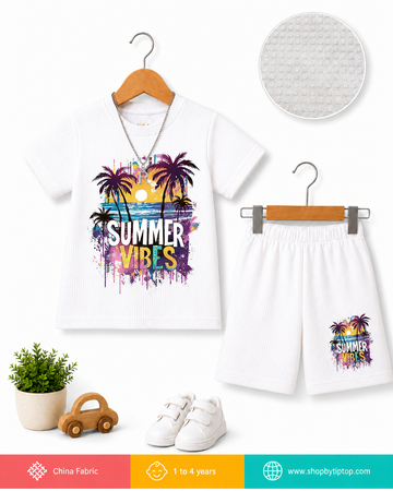 Island Adventure Tee and Shorts Matching Set