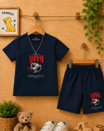 Little Champion Soccer Graphic Two-Piece Outfit