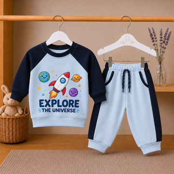 Little Explorer™ Kids’ Fleece Space Adventure Sweatshirt & Jogger Set