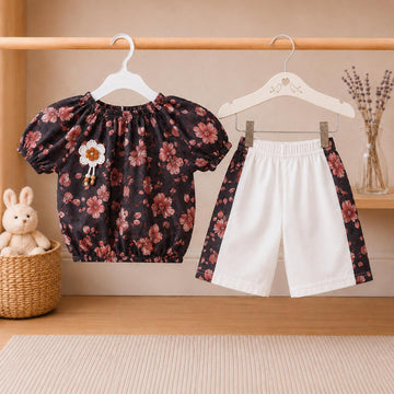 Little Princess Floral Summer Outfit Set