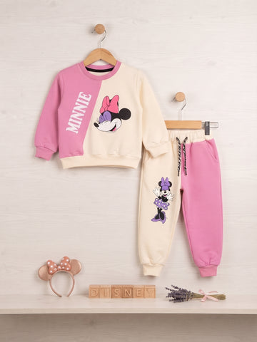 Colorblock Minnie Mouse Fleece Sweatshirt & Jogger Set
