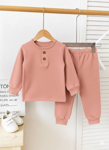 Thermal Plocket Suit High Quality - Peach Color