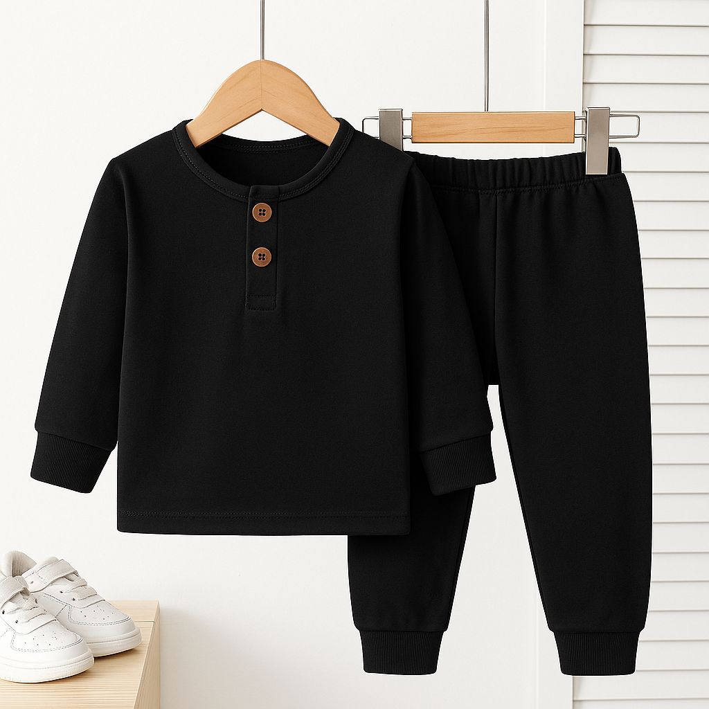 Thermal Plocket Suit High Quality - Black Color