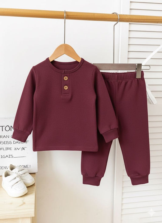 Thermal Plocket Suit High Quality - Maroon Color