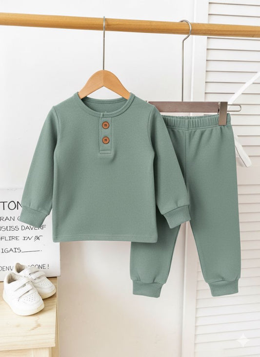 Thermal Plocket Suit High Quality - Light Green Color