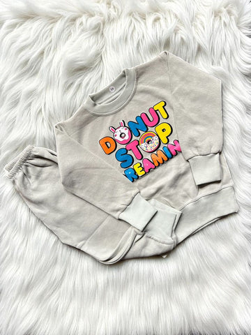 Fleece Suit Donut Stop Dreaming
