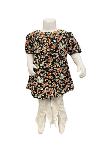 Fancy suit with cotton pant stone printed