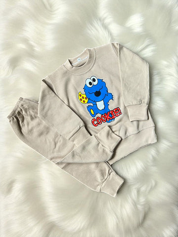 Fleece Suit Cookie Grey Color