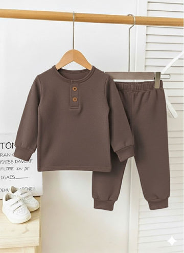 Thermal Plocket Suit High Quality - Dark Brown