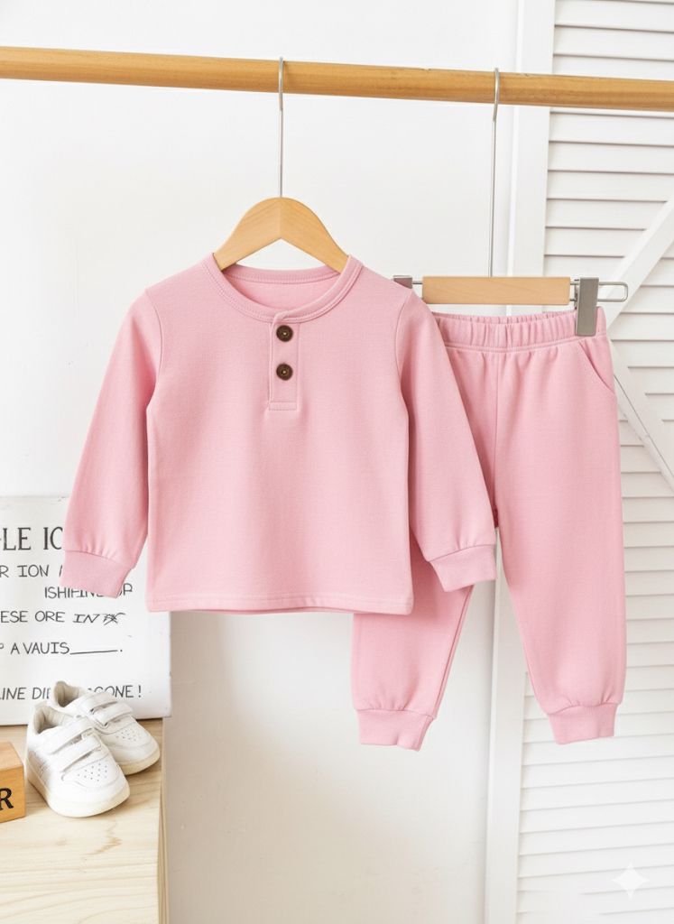 Thermal Plocket Suit High Quality - Light Pink