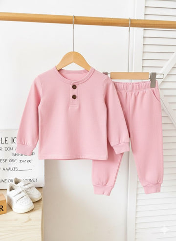 Thermal Plocket Suit High Quality - Light Pink