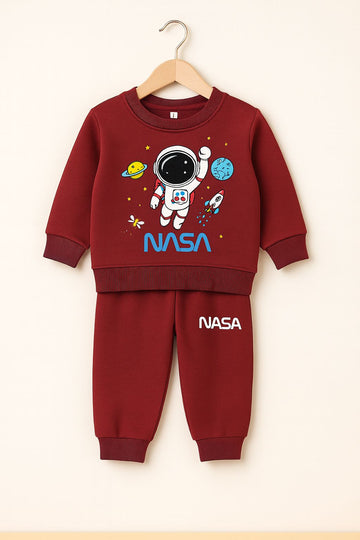 Space Adventure NASA Tracksuit for Kids – Astronaut Sweatshirt & Joggers Fleece