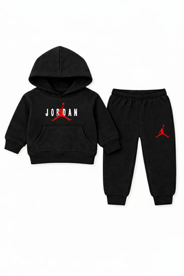 Jordan Kids' Jumpman Logo 2-Piece Fleece Hoodie and Jogger Set - Black
