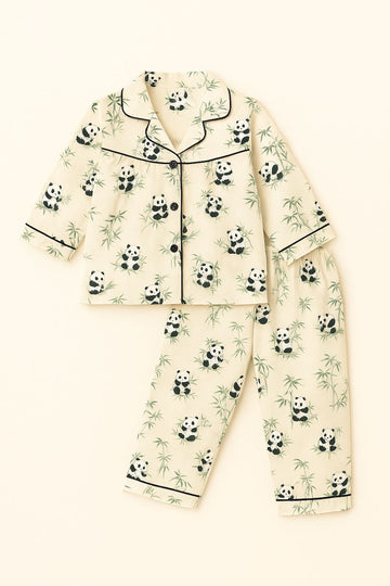 Panda Love Classic Pajamas – Two-Piece Sleep Set